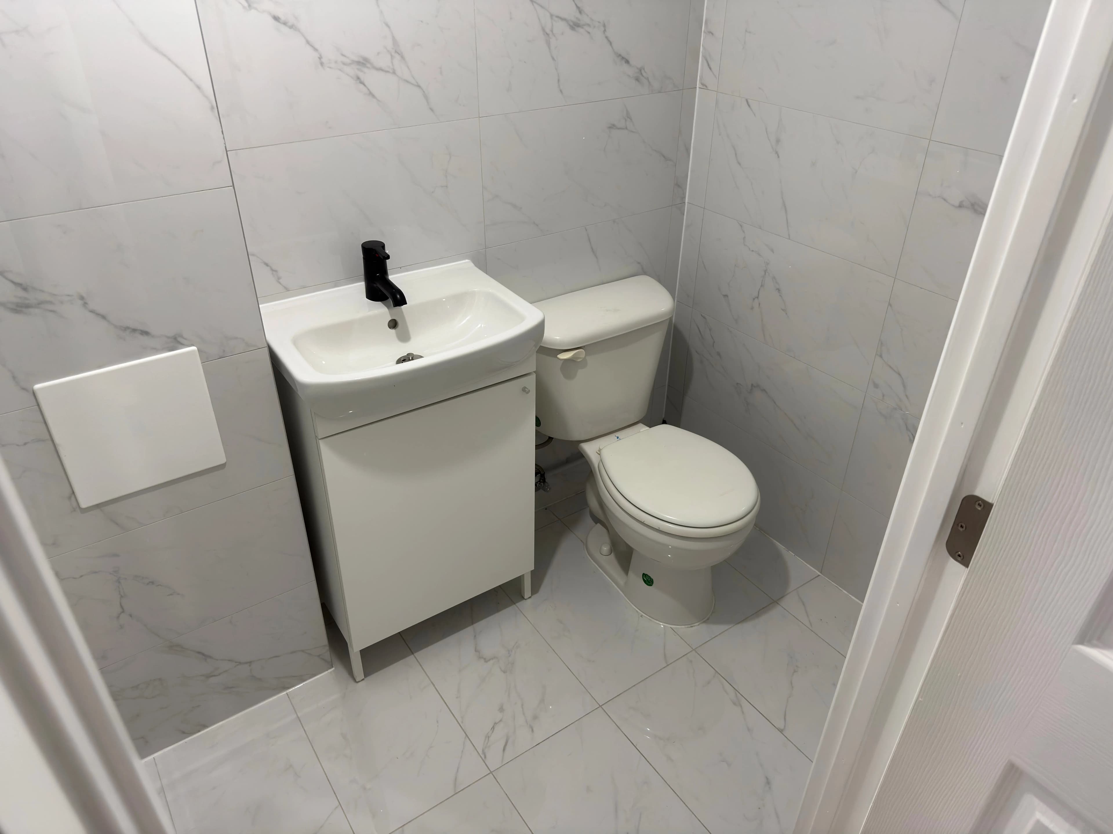 AFTER — Washroom renovation after flooding